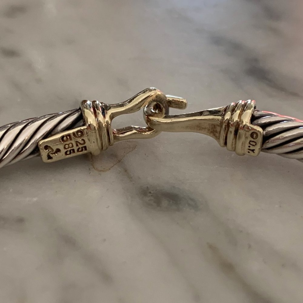 DAVID YURMAN 5mm Cable Classic Buckle Bracelet - Picture 5 of 6